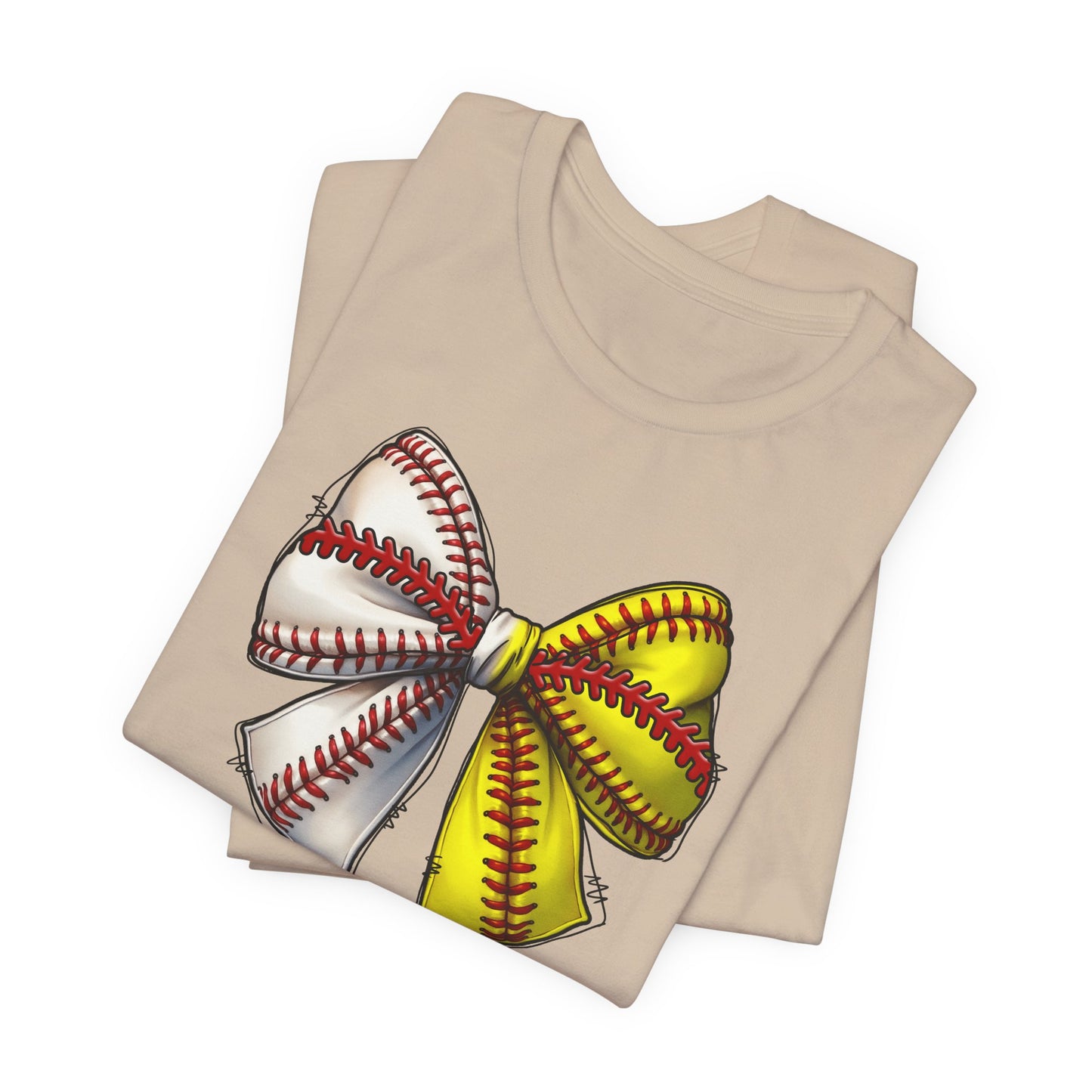 Baseball Softball Bow T-Shirt – Cute Coach Mom Fan Tee