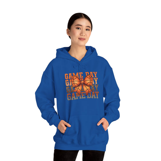 Game Day Basketball Hoodie – 'Game Day' Text with Basketball Graphic