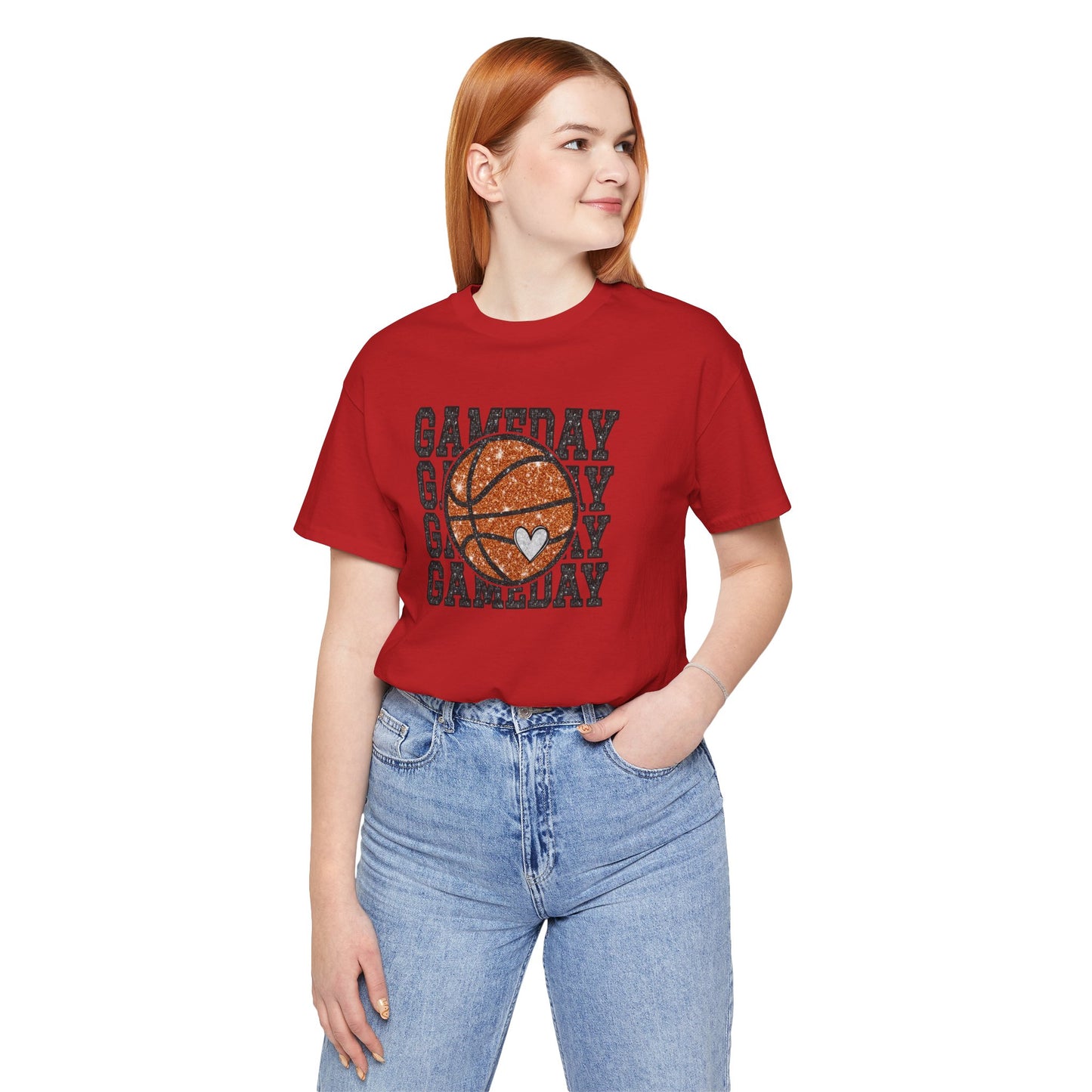 Gameday Basketball Tee — Personalized Jersey Back (Name & Number)