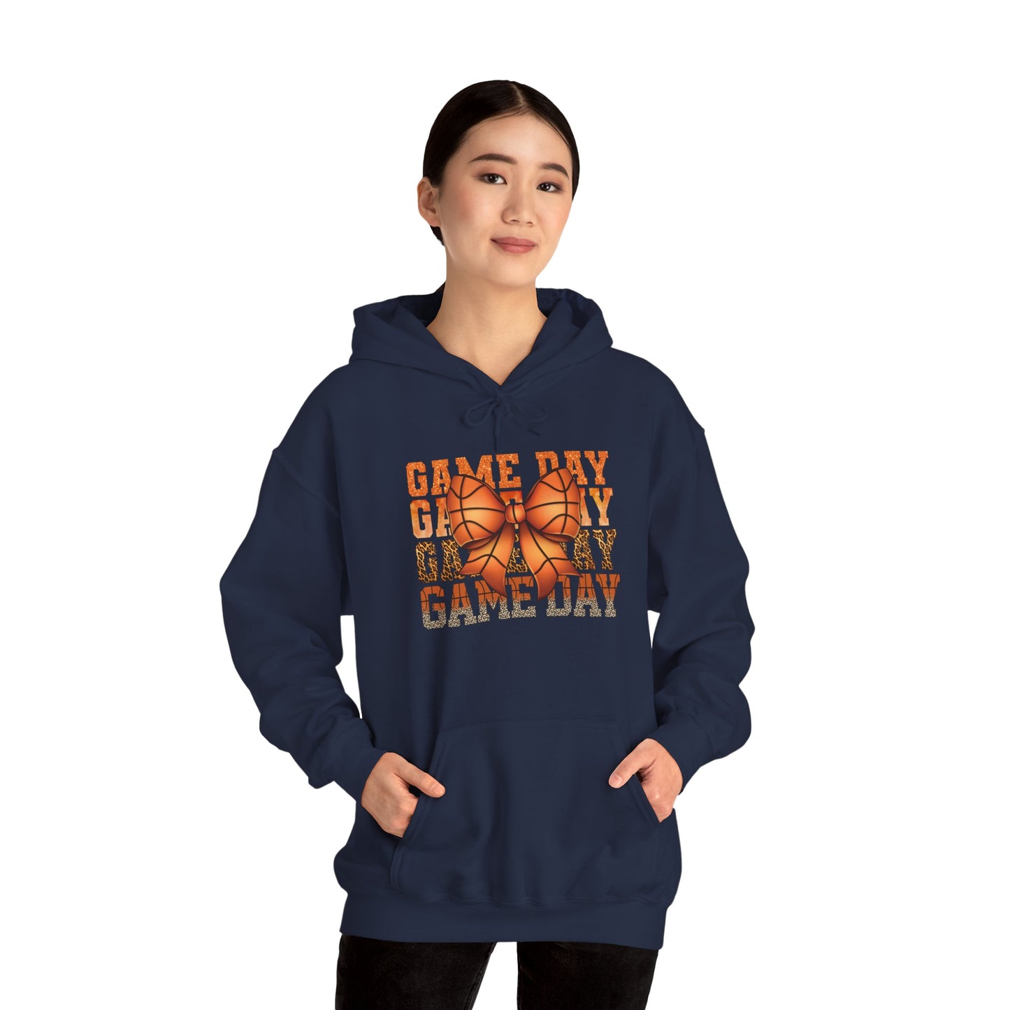 Game Day Basketball Hoodie – 'Game Day' Text with Basketball Graphic