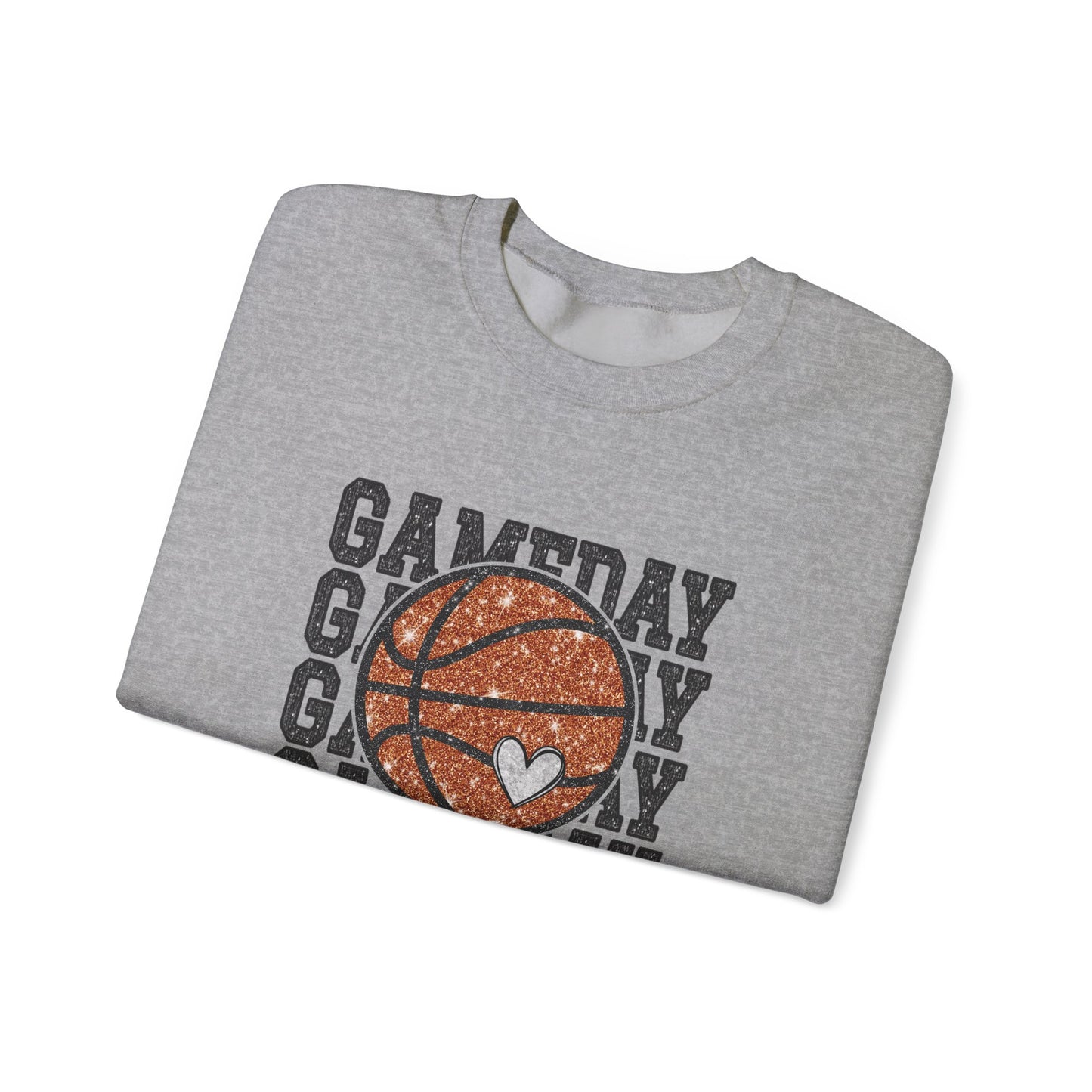 Basketball Game Day Crewneck Sweatshirt