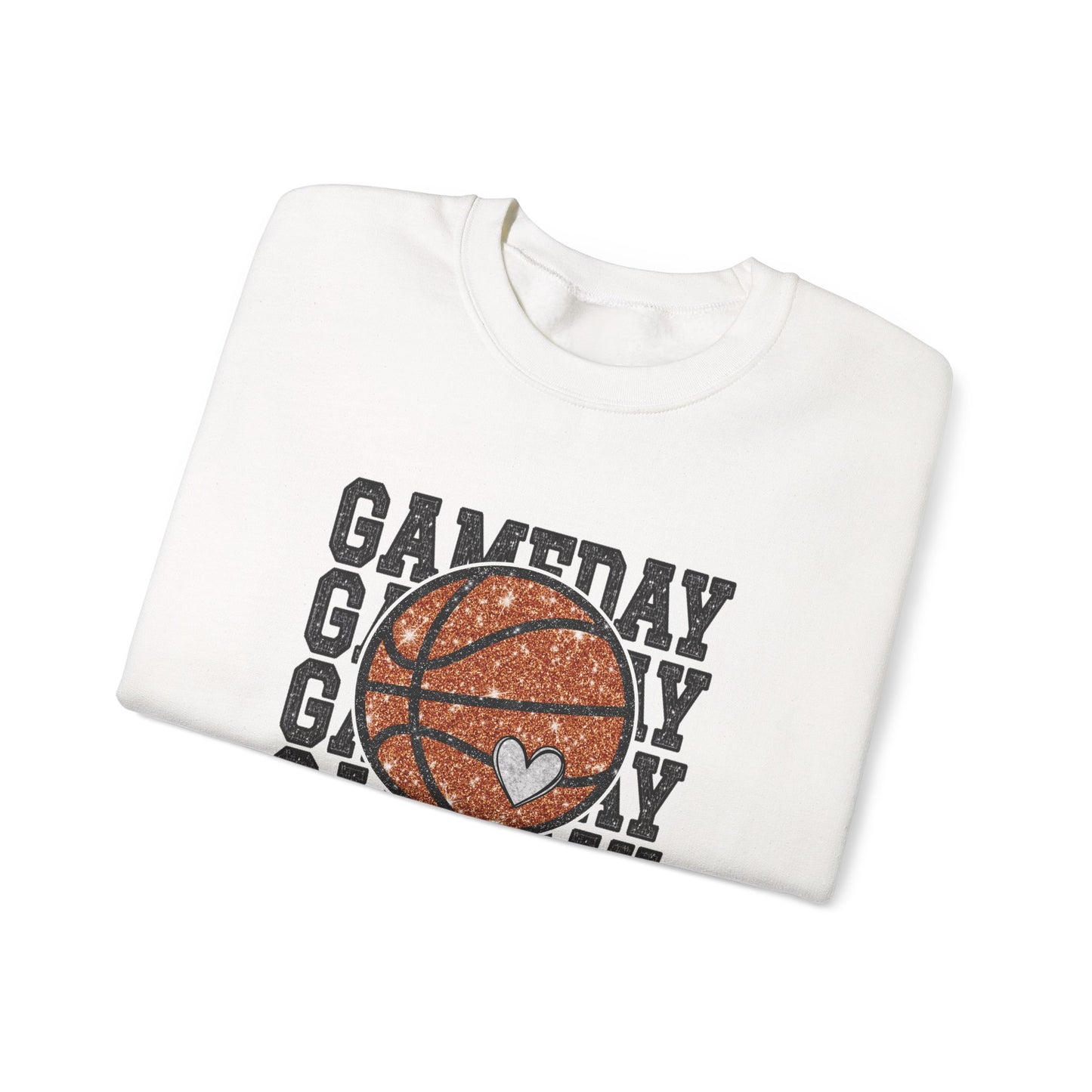 Basketball Game Day Crewneck Sweatshirt