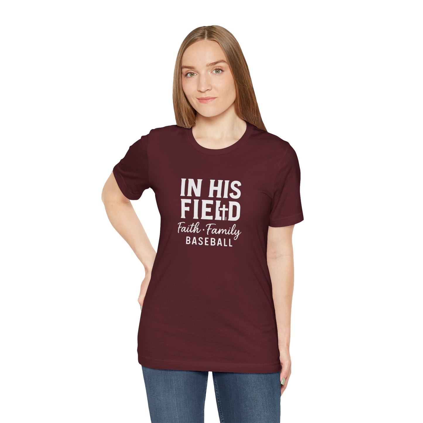 Baseball Mom Faith Unisex Jersey Tee
