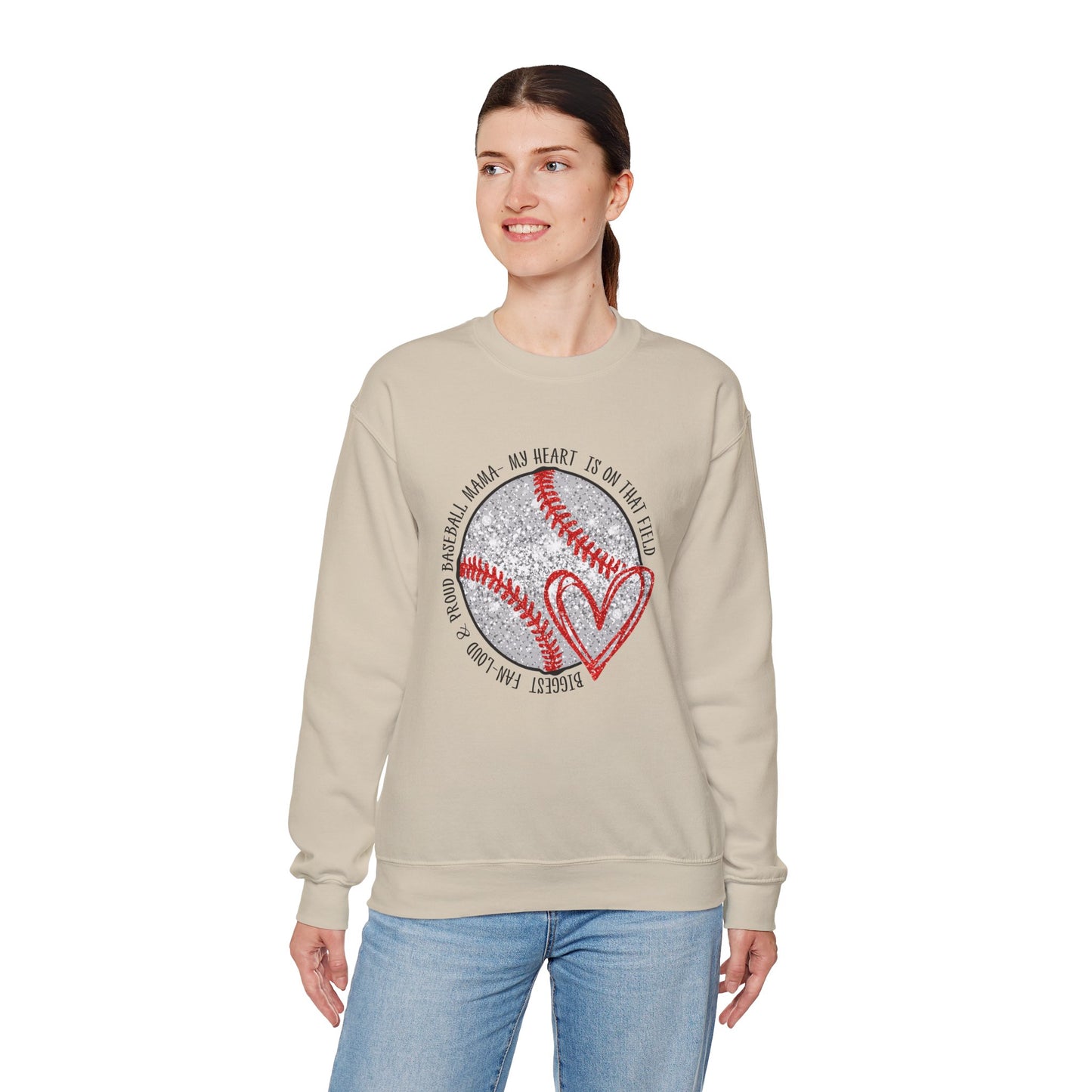 Baseball Mom Crewneck Sweatshirt
