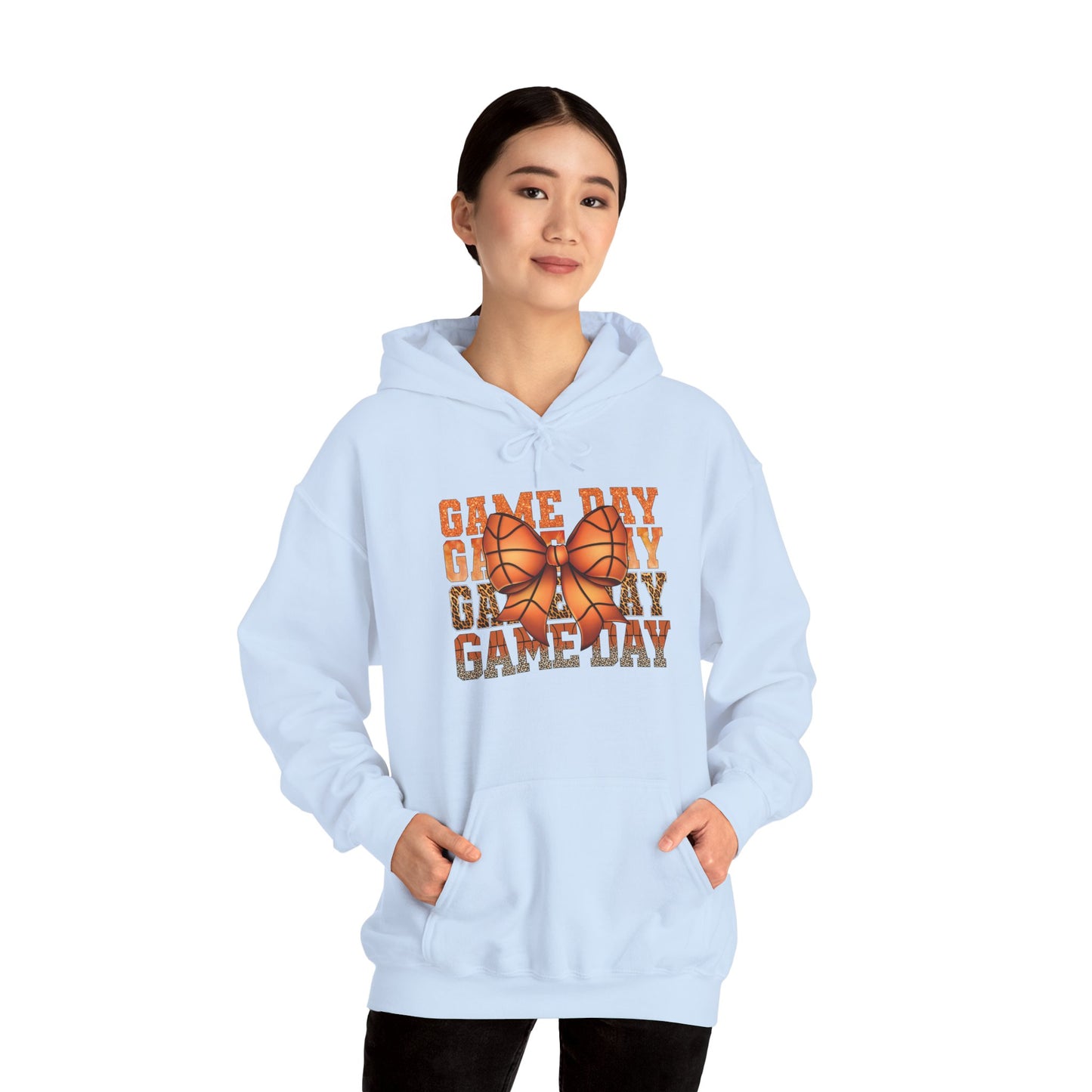 Game Day Basketball Hoodie – 'Game Day' Text with Basketball Graphic
