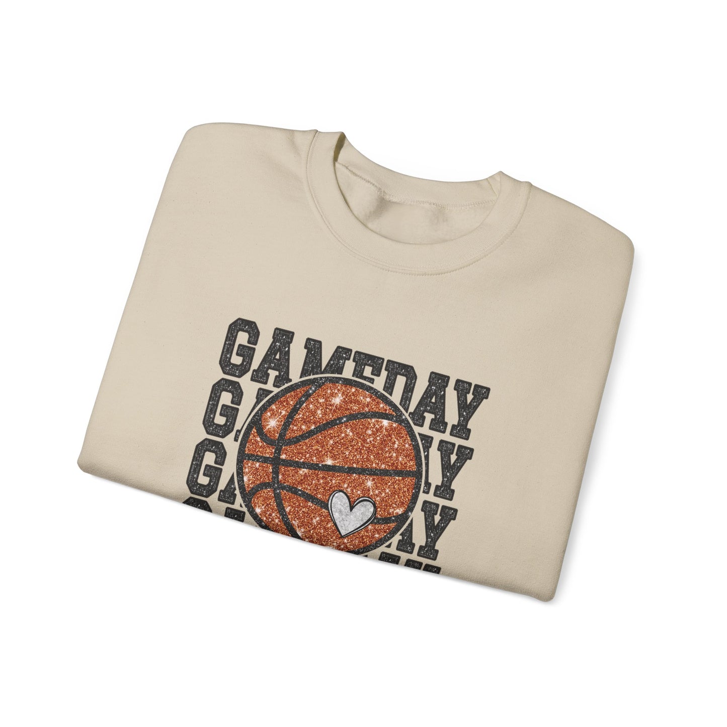 Basketball Game Day Crewneck Sweatshirt