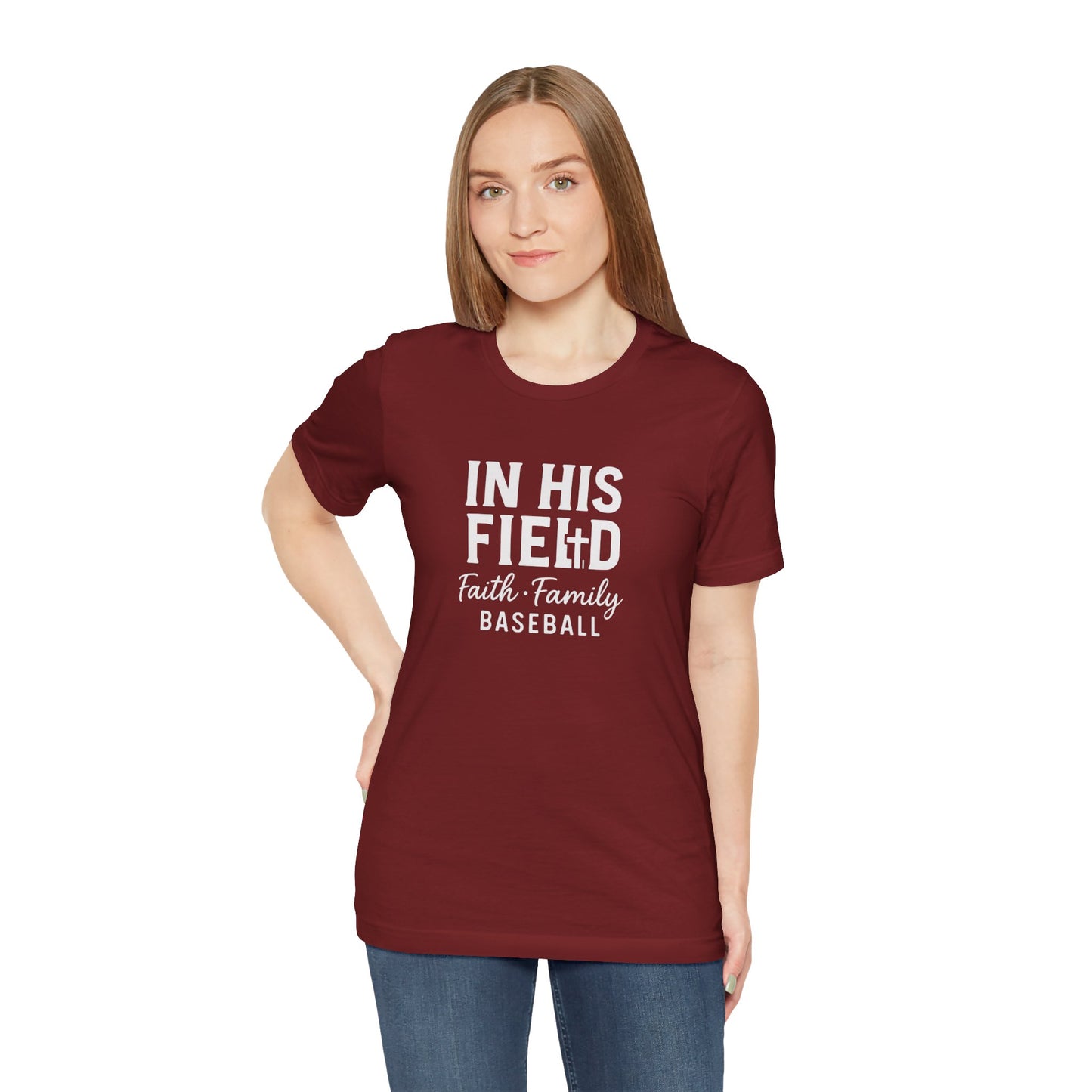 Baseball Mom Faith Unisex Jersey Tee