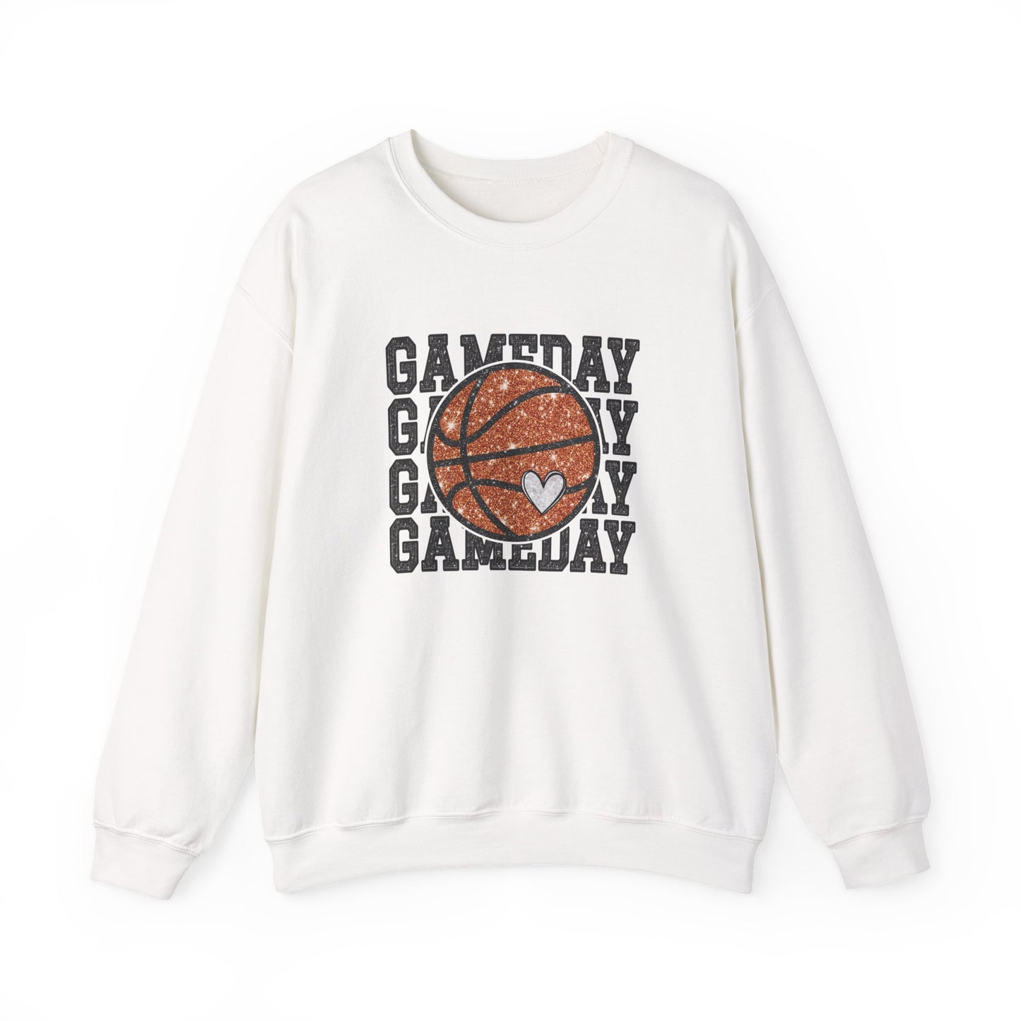 Basketball Game Day Crewneck Sweatshirt