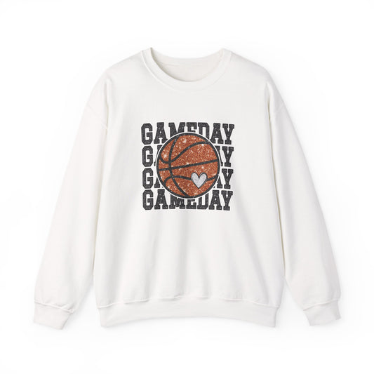 Basketball Game Day Crewneck Sweatshirt