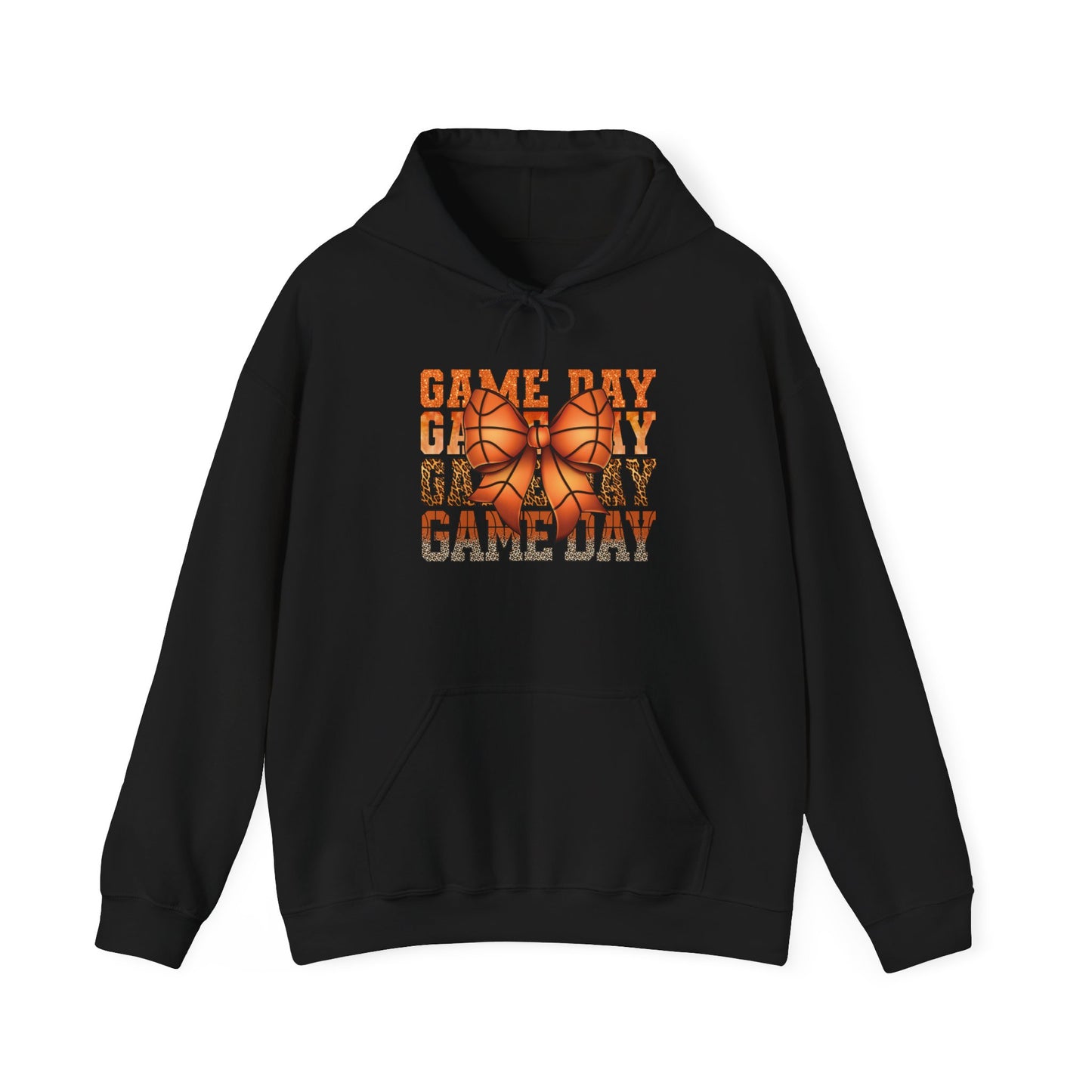 Game Day Basketball Hoodie – 'Game Day' Text with Basketball Graphic