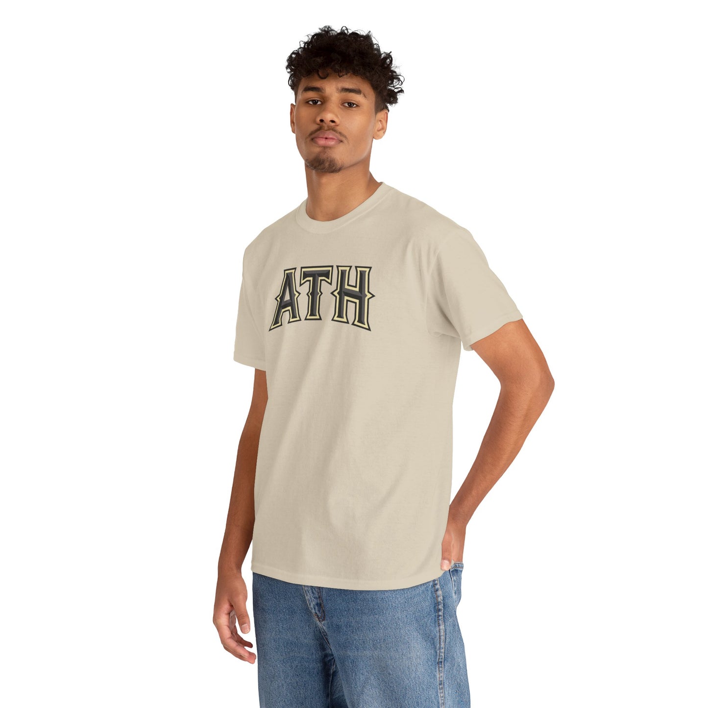 ATH Vintage Collegiate T‑Shirt — Retro Athletic Lettering Tee