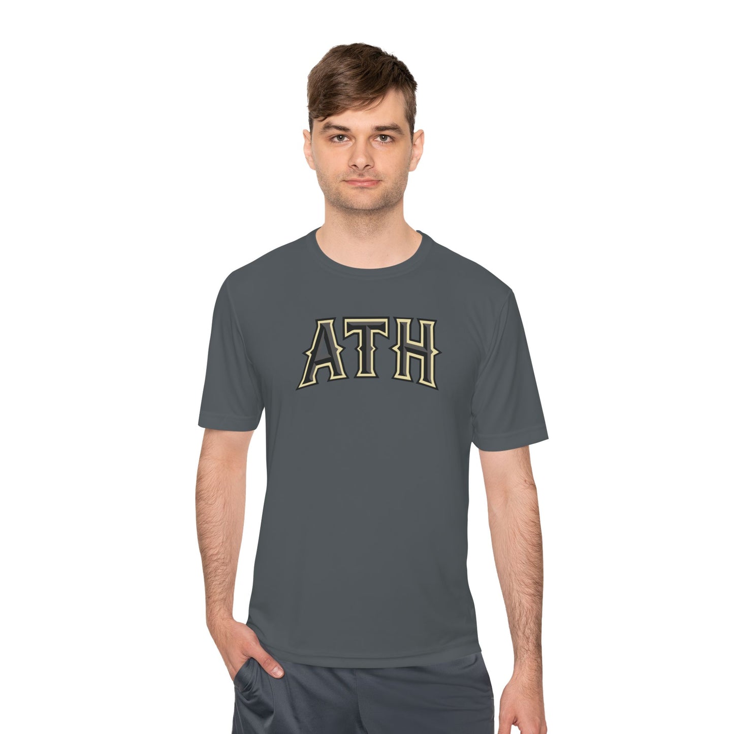 ATH Athletic Tee — Retro Varsity Moisture-Wicking Shirt