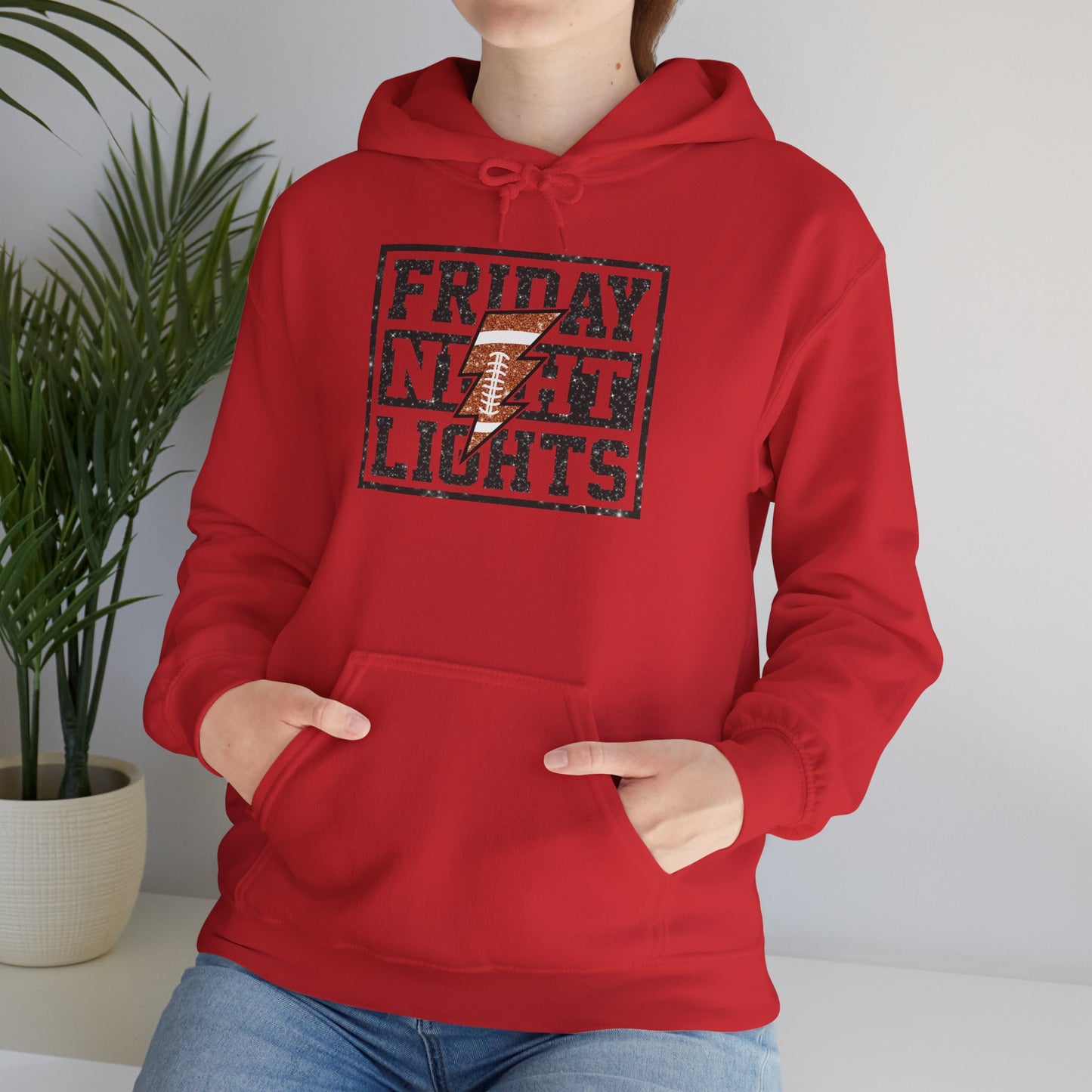 Friday Night Lights Unisex Hoodie, Cozy Sweatshirt for Game Day, Ideal for Sports Fans, Gift for Tailgate Parties, Fall Fashion Essential