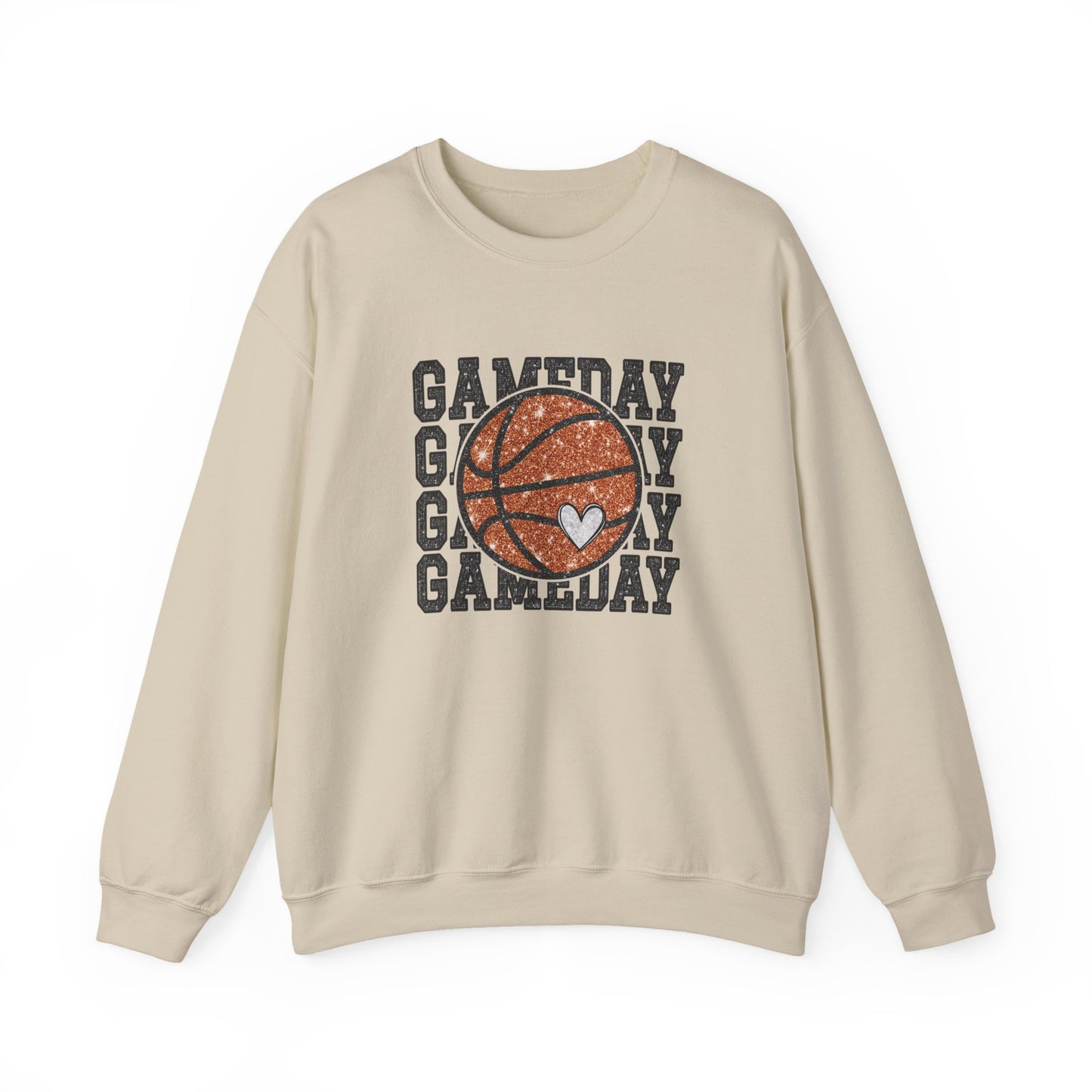 Basketball Game Day Crewneck Sweatshirt