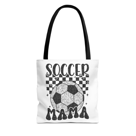 Soccer Mama Tote Bag, Sports Bag for Moms, Gift for Soccer Enthusiasts, Sporty Shopping Tote, Unique Soccer Gifts