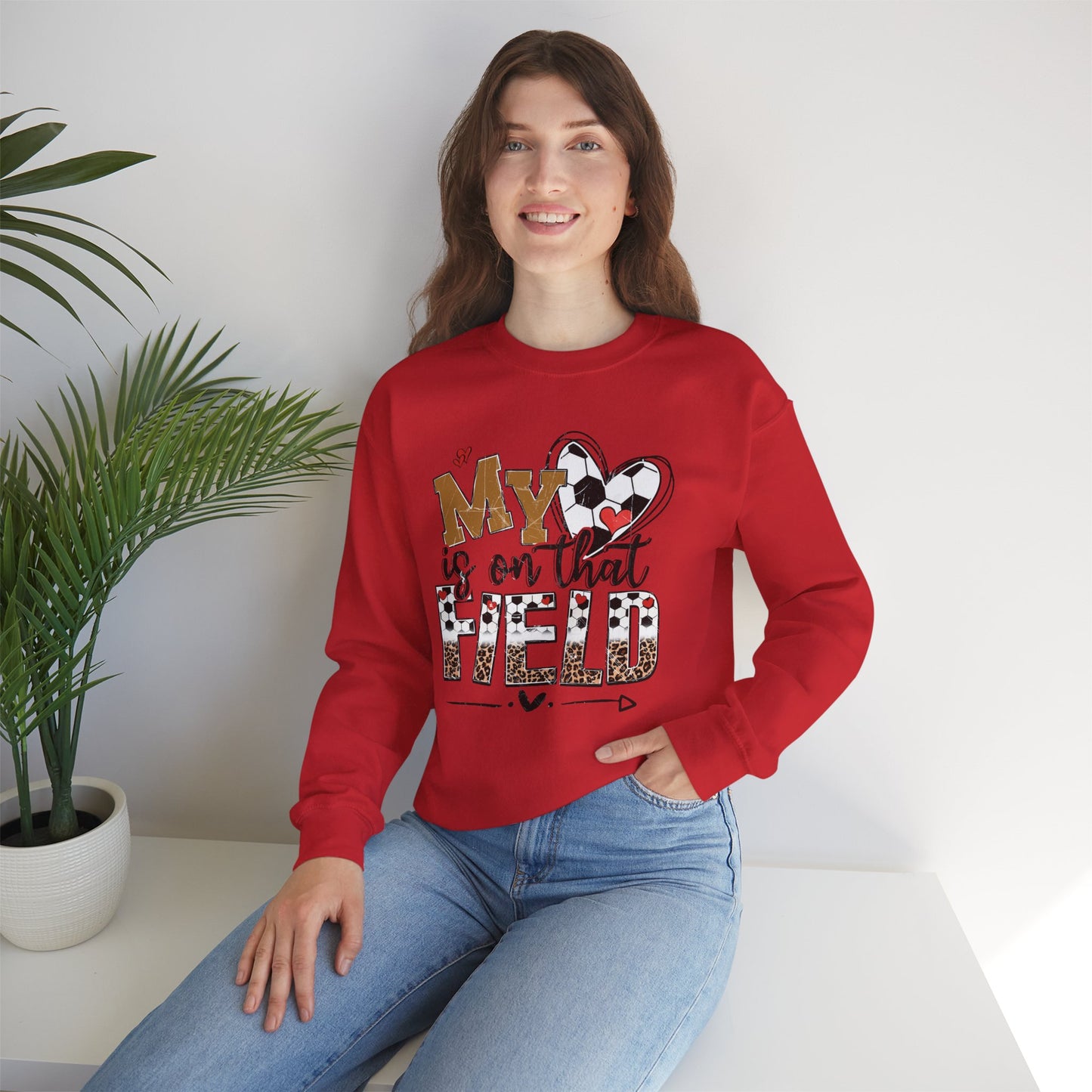 Soccer Mom Crewneck Sweatshirt - Cozy Sports Apparel, Gift for Sports Moms