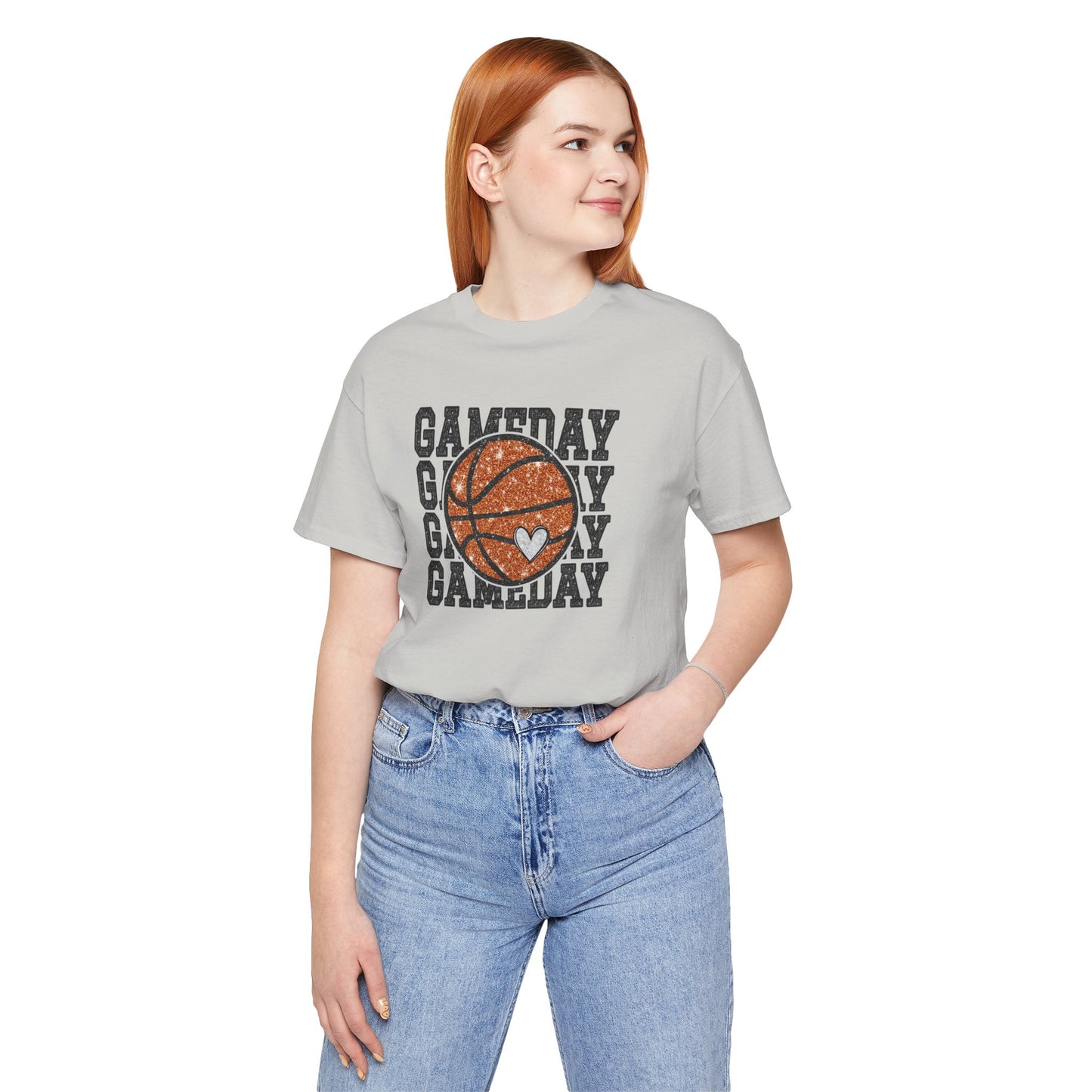 Gameday Basketball Tee — Personalized Jersey Back (Name & Number)
