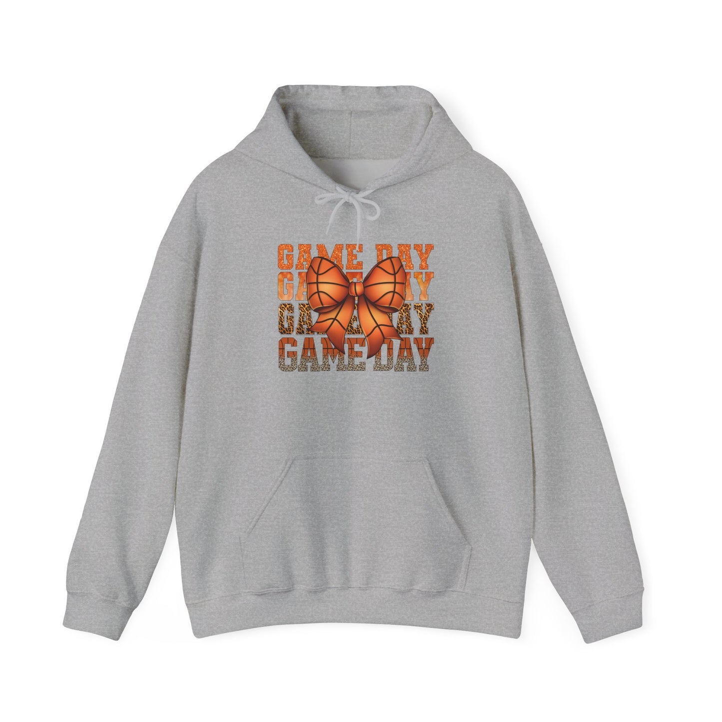 Game Day Basketball Hoodie – 'Game Day' Text with Basketball Graphic