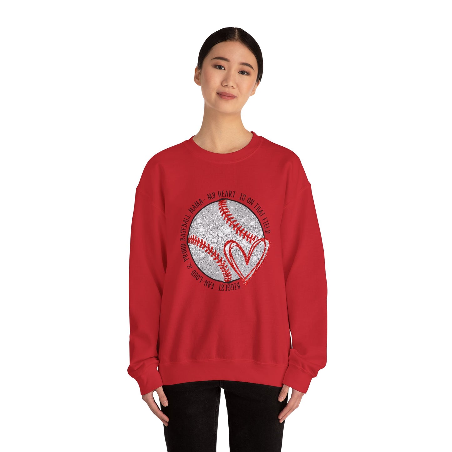 Baseball Mom Crewneck Sweatshirt